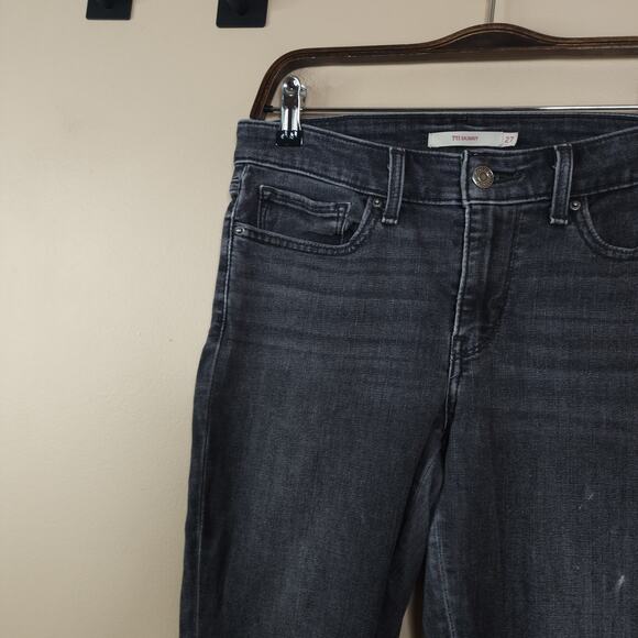 Levi's Mid-rise 711 Skinny Cropped Jeans in Gray Size 27 - Picture 3 of 13